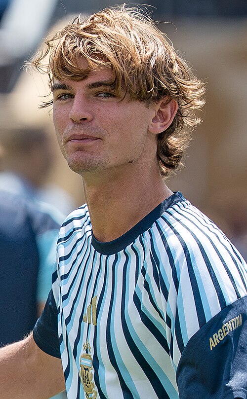 Nico Paz during Argentina vs Spain at the 2026 FIFA World Cup Final
