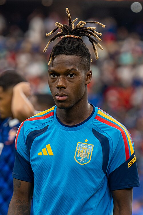 Nico Williams during France v Spain at the 2026 FIFA World Cup