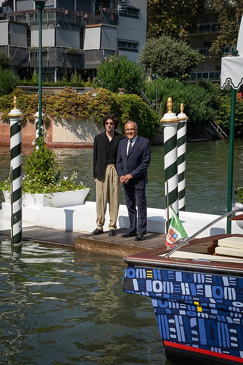 Nicolas Maupas (host) arriving at the Hotel Excelsior at Venice Film Festival 2026.