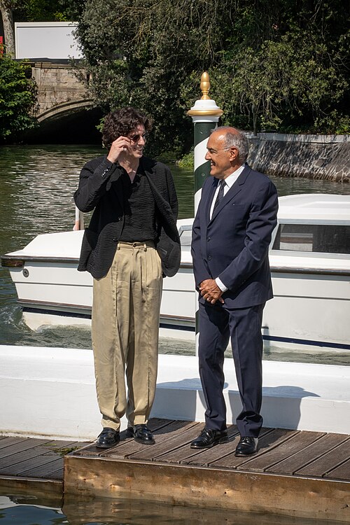 Nicolas Maupas (host) arriving at the Hotel Excelsior at Venice Film Festival 2026.