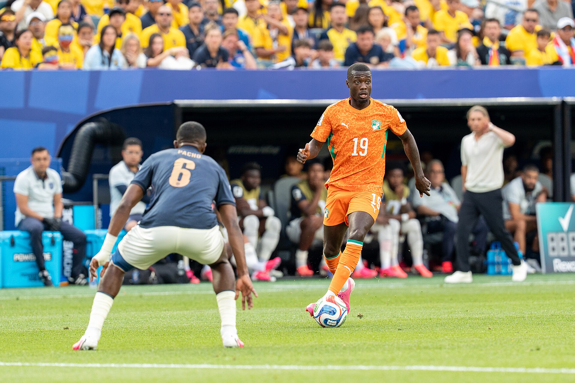 Nicolas Pépé during Côte d'Ivoire v Ecuador on 14 June 2026 at the 2026 FIFA World Cup