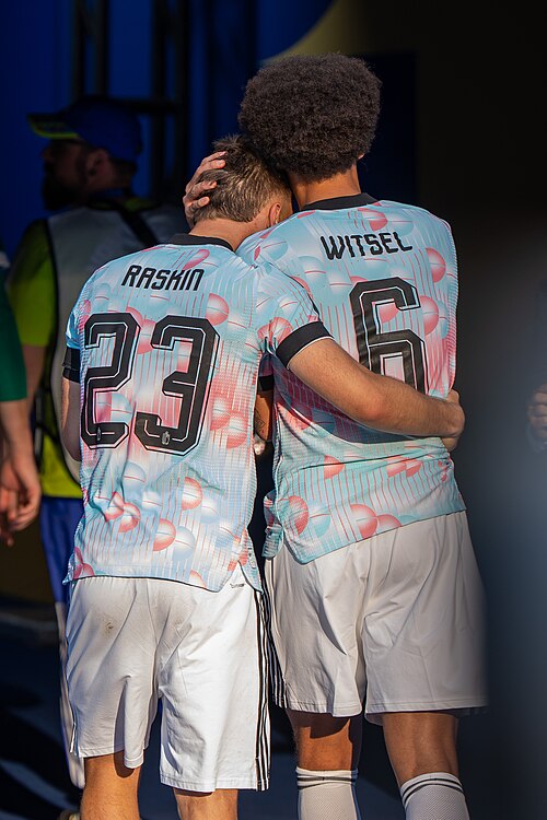 Nicolas Raskin Axel Witsel during Belgium v United States at the 2026 FIFA World Cup