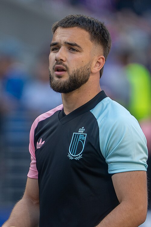 Nicolas Raskin during Belgium v United States at the 2026 FIFA World Cup