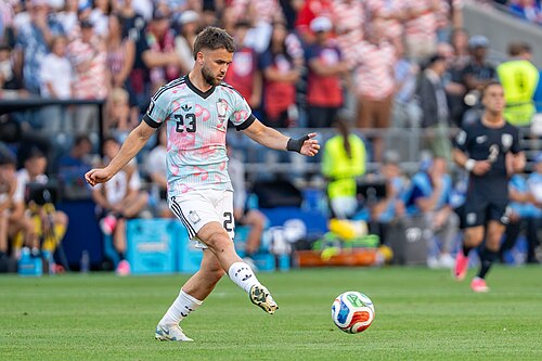 Nicolas Raskin during Belgium v United States at the 2026 FIFA World Cup