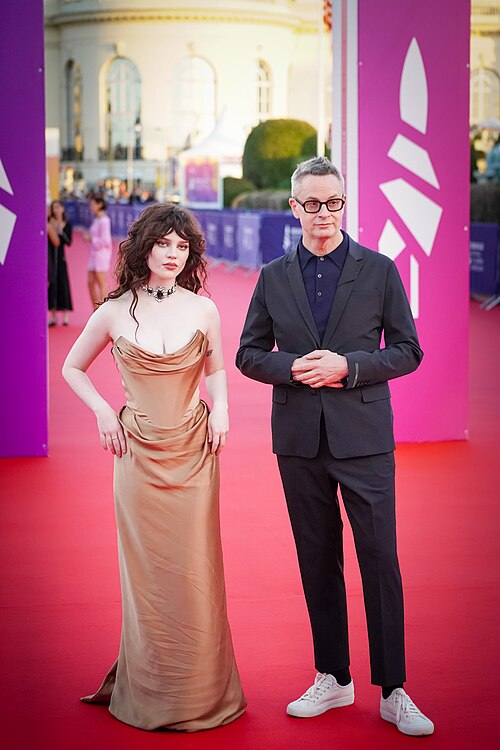 Nicolas Winding Refn and Sophie Thatcher at Deauville film festival for Her Private Hell