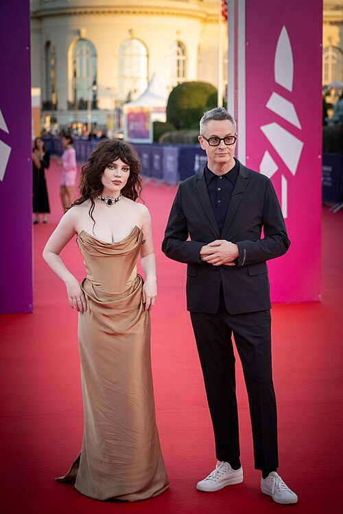 Nicolas Winding Refn and Sophie Thatcher at Deauville film festival for Her Private Hell