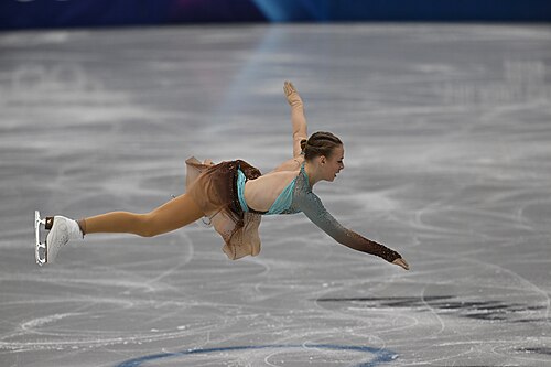 MILAN, ITALY - 19 FEBRUARY 2026: Niina PETROKINA of Estonia compete during the Figure Skating Women Single Skating Free Skating at the Olympic Winter Games Milano Cortina 2026 Milano Ice Skating Arena on February 19, 2026 in Milan, Italy