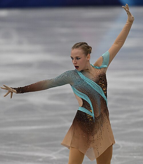 MILAN, ITALY - 19 FEBRUARY 2026: Niina PETROKINA of Estonia compete during the Figure Skating Women Single Skating Free Skating at the Olympic Winter Games Milano Cortina 2026 Milano Ice Skating Arena on February 19, 2026 in Milan, Italy
