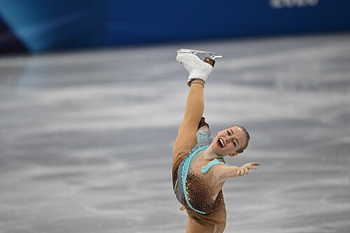 MILAN, ITALY - 19 FEBRUARY 2026: Niina PETROKINA of Estonia compete during the Figure Skating Women Single Skating Free Skating at the Olympic Winter Games Milano Cortina 2026 Milano Ice Skating Arena on February 19, 2026 in Milan, Italy