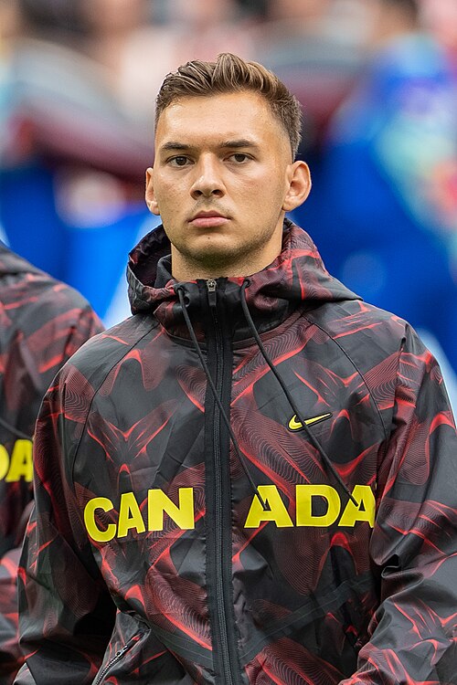 Niko Sigur during Canada v Qatar on 18 June 2026 at the 2026 FIFA World Cup