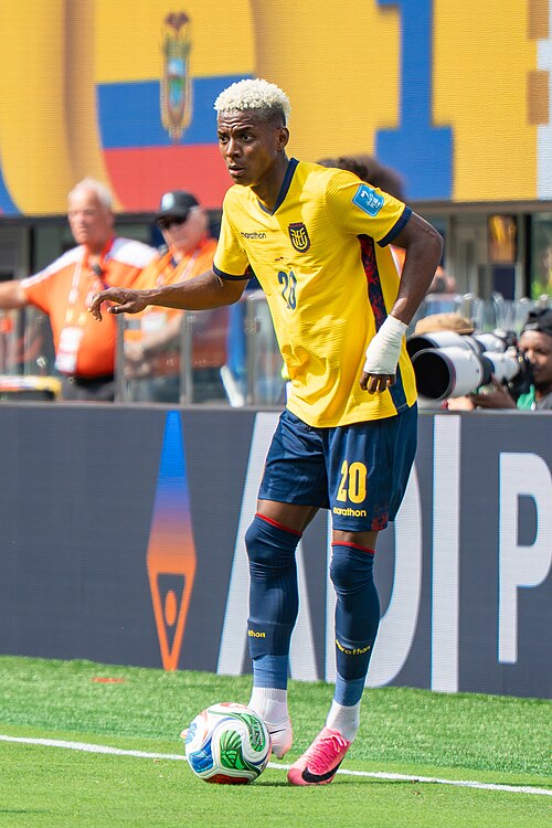 Nilson Angulo during Ecuador v Germany on 25 June 2026 at the 2026 FIFA World Cup