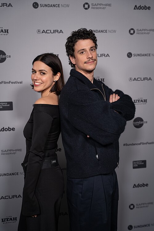 Nina Kiri and Adam Dimarco (cast) at the premiere for Undertone at Sundance Film Festival 2026/