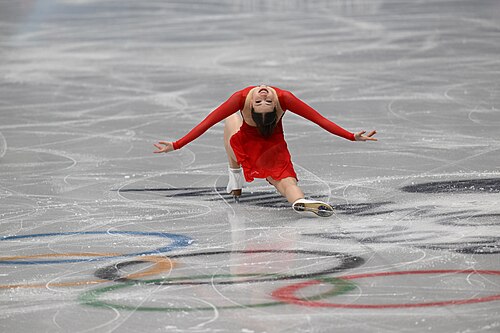 MILAN, ITALY - 19 FEBRUARY 2026: Nina PINZARRONE of Belgium compete during the Figure Skating Women Single Skating Free Skating at the Olympic Winter Games Milano Cortina 2026 Milano Ice Skating Arena on February 19, 2026 in Milan, Italy