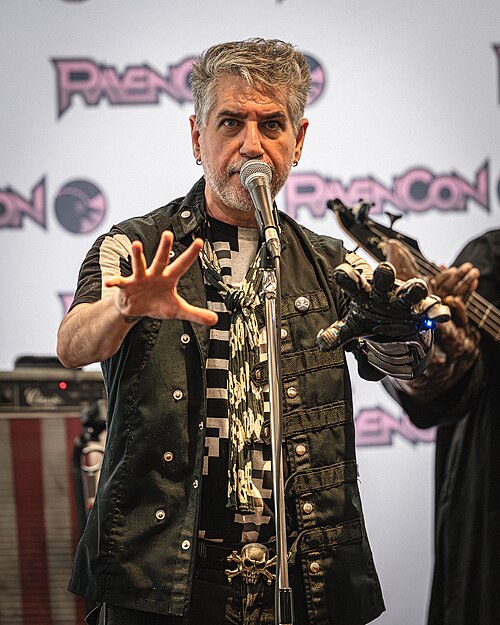 Noah Scalin performing with League of Space Pirates at RavenCon, April, 25, 2026
