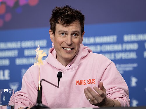 Noah Segan at a press conference for The Only Living Pickpocket in New York at the 2026 Berlin International Film Festival