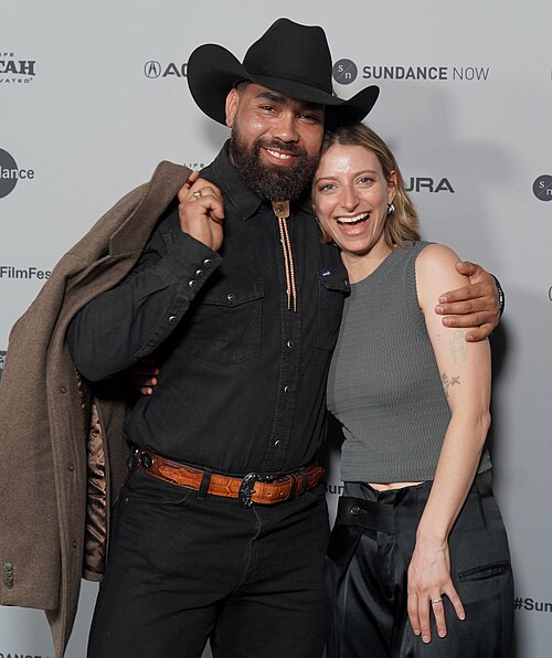 Noe Margarito Zaragoza and Sarah Strunin at the 2026 Sundance Film Festival