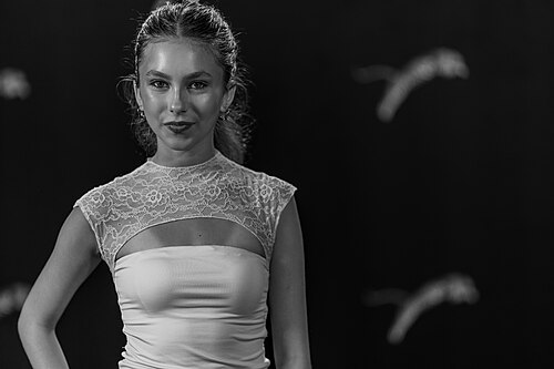Noemi Carbone Mannov at a Photo Call at the 2026 Locarno Film Festival