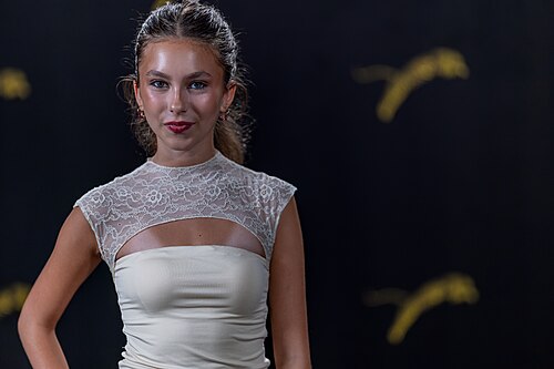 Noemi Carbone Mannov at a Photo Call at the 2026 Locarno Film Festival