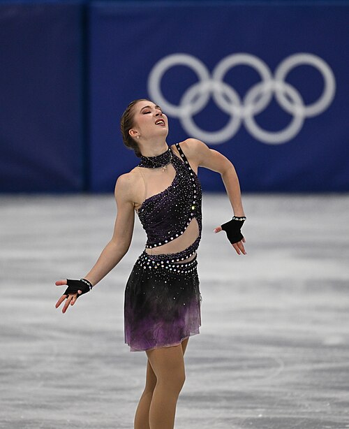 MILAN, ITALY - 19 FEBRUARY 2026: Olga MIKUTINA of Austria compete during the Figure Skating Women Single Skating Free Skating at the Olympic Winter Games Milano Cortina 2026 Milano Ice Skating Arena on February 19, 2026 in Milan, Italy