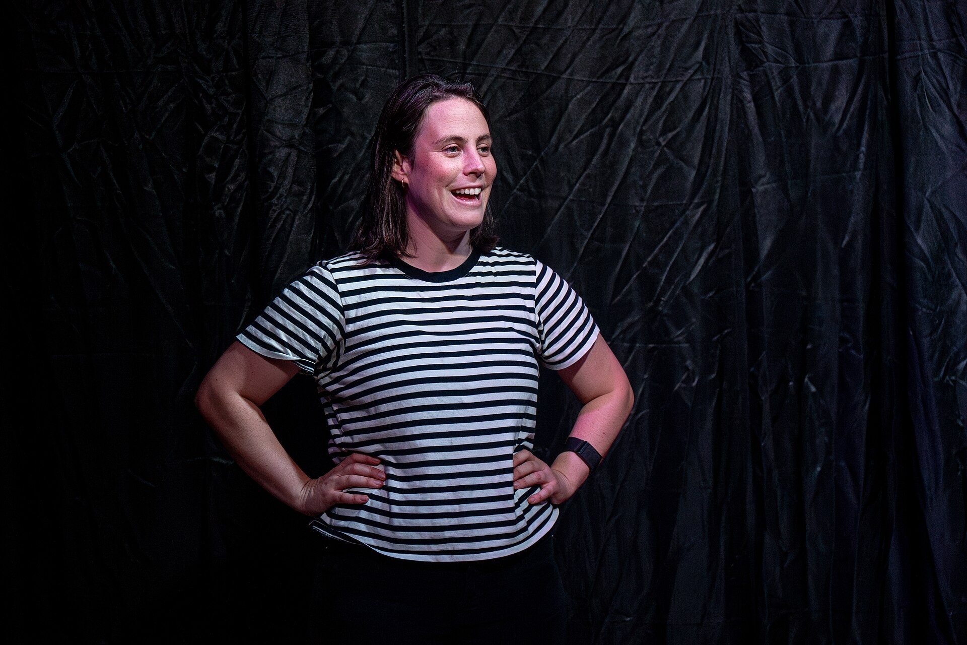 Olivia Levine, comedian, at the 2024 Edinburgh Festival Fringe in Edinburgh, Scotland.