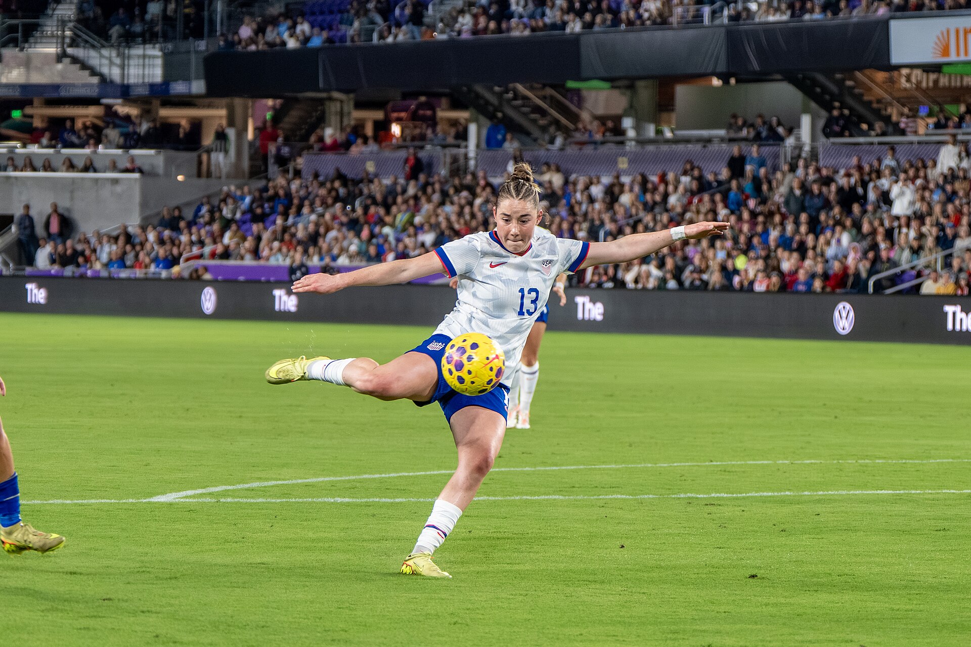 Olivia Moultrie during United States Women's Soccer Team vs Italy Women's National Football Team on November 28 2025