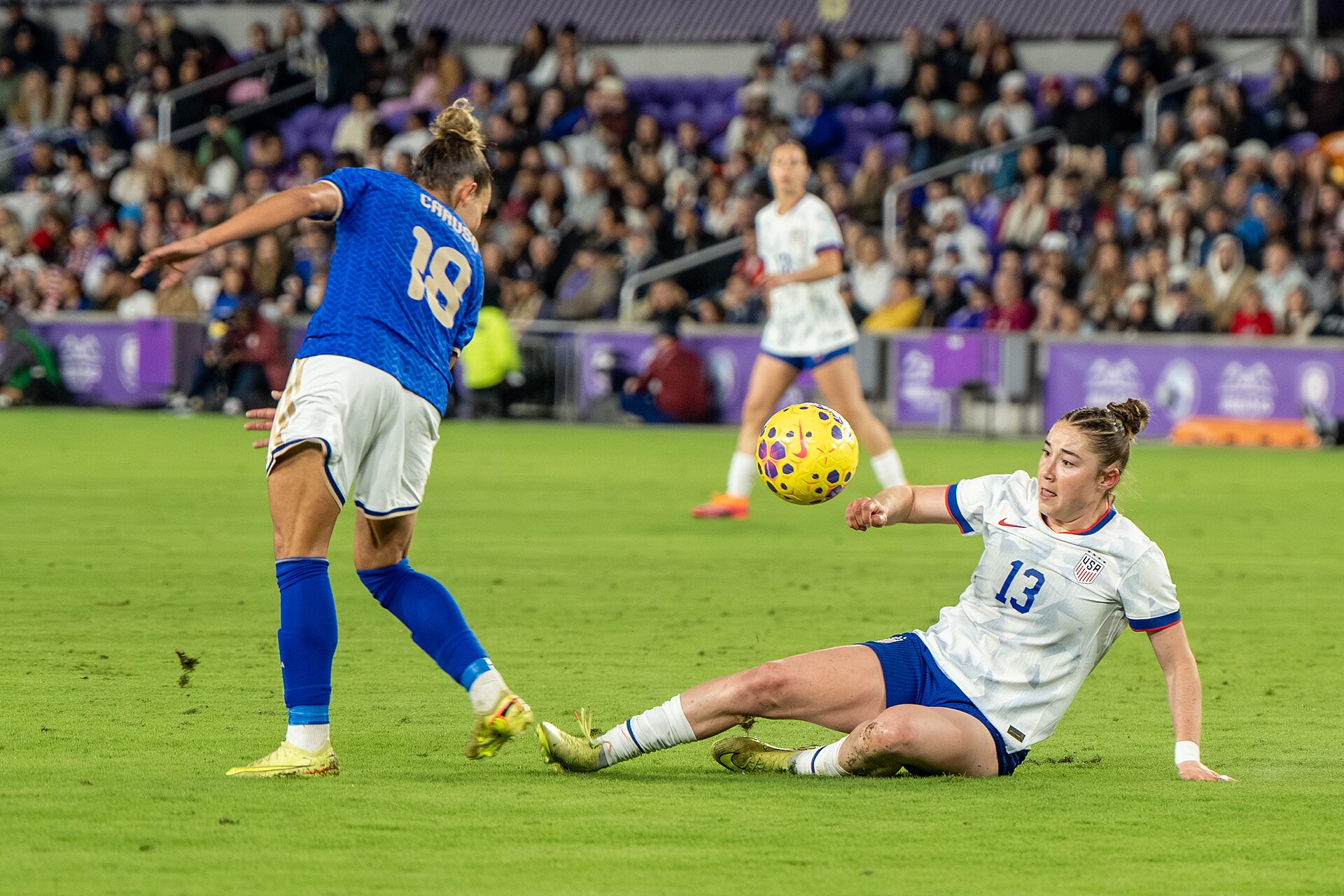 Olivia Moultrie during United States Women's Soccer Team vs Italy Women's National Football Team on November 28 2025