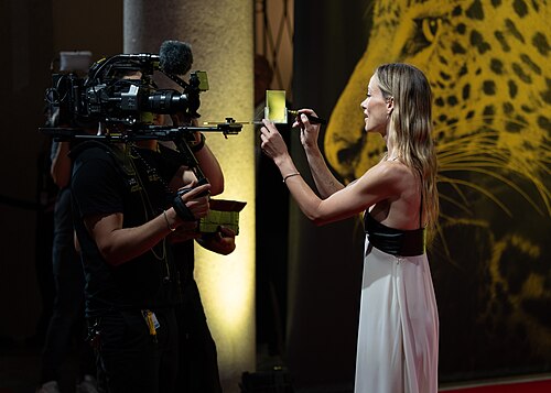 Olivia Wilde on the red carpet at the 79th Locarno Film Festival 2026