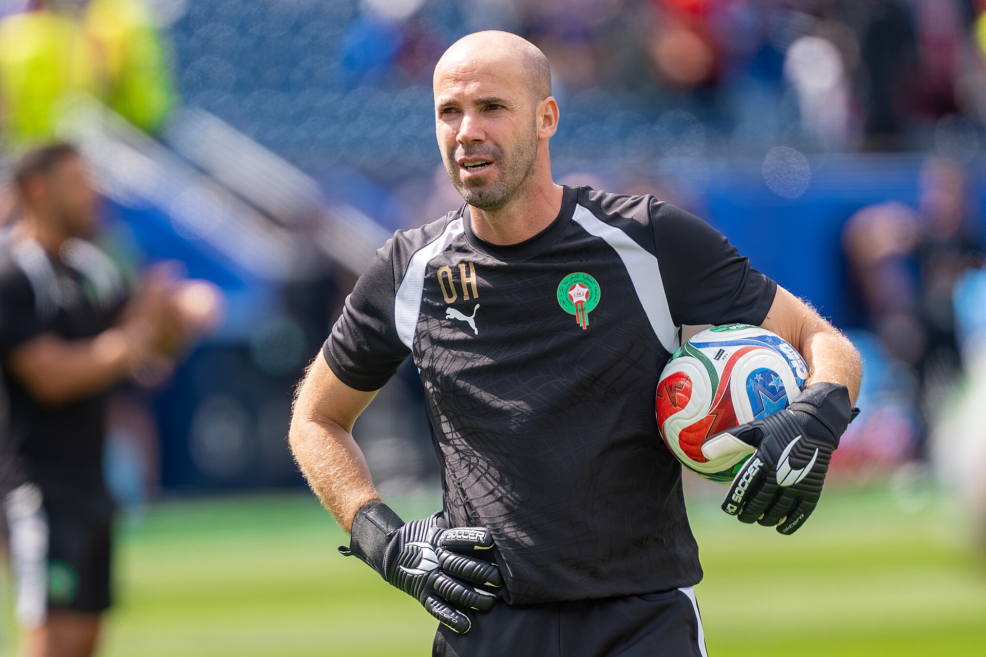 Omar Harack during France v Morocco at the 2026 FIFA World Cup