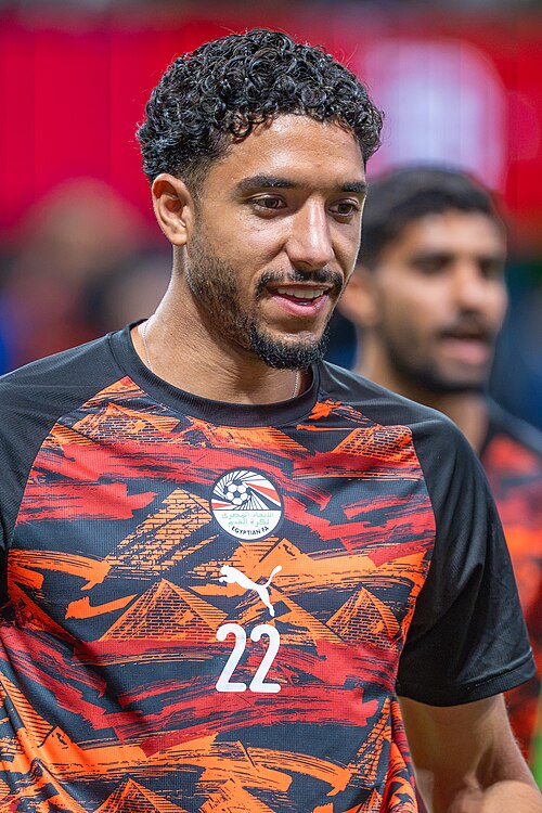 Omar Marmoush during Argentina v Egypt at the 2026 FIFA World Cup