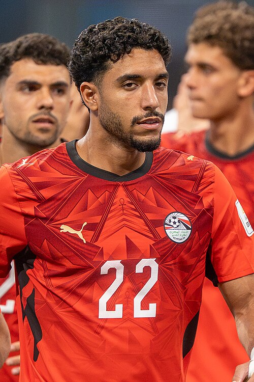 Omar Marmoush during Argentina v Egypt at the 2026 FIFA World Cup