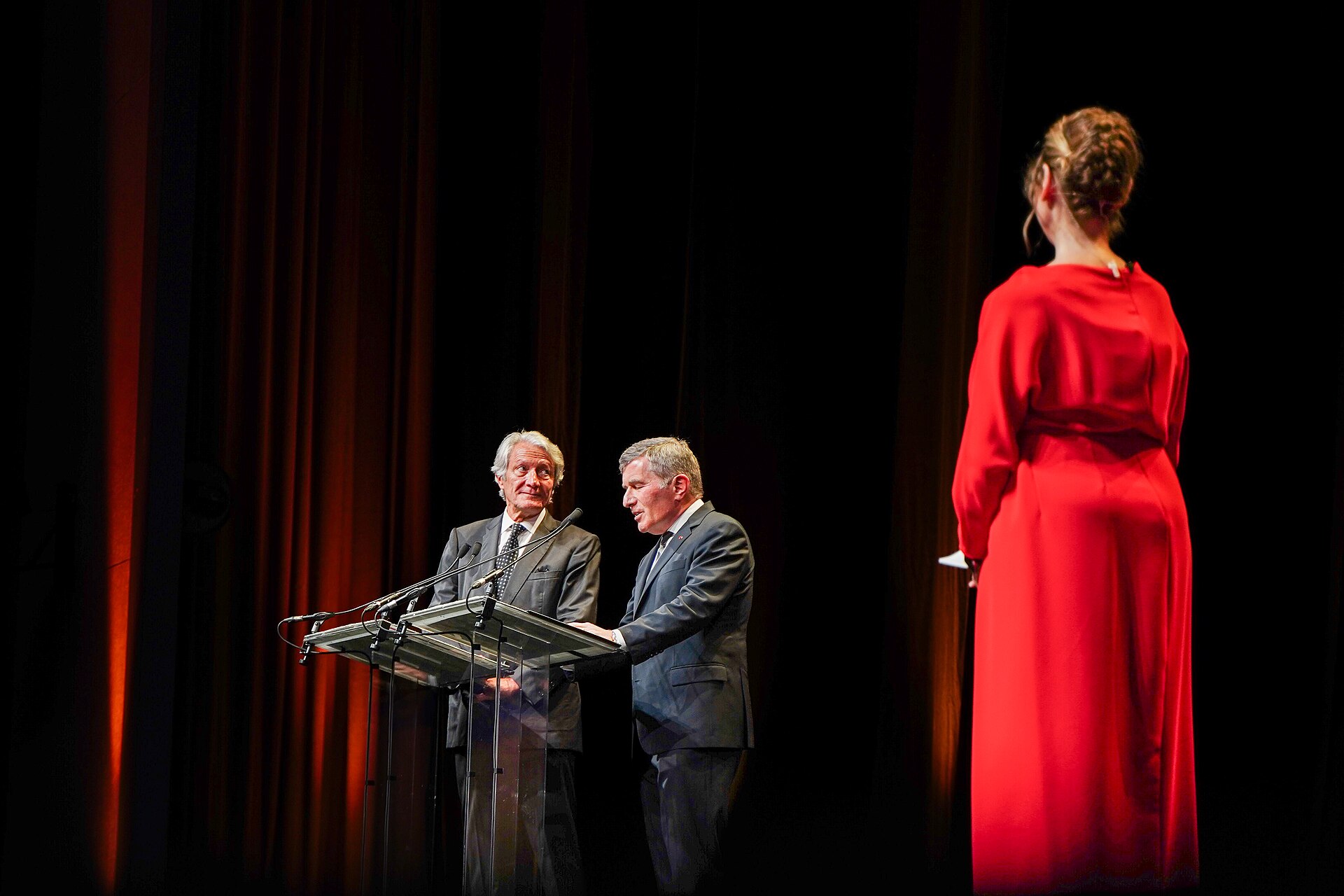 Opening ceremony of the Deauville American Film Festival — Charles Rivkin and Philippe Augier