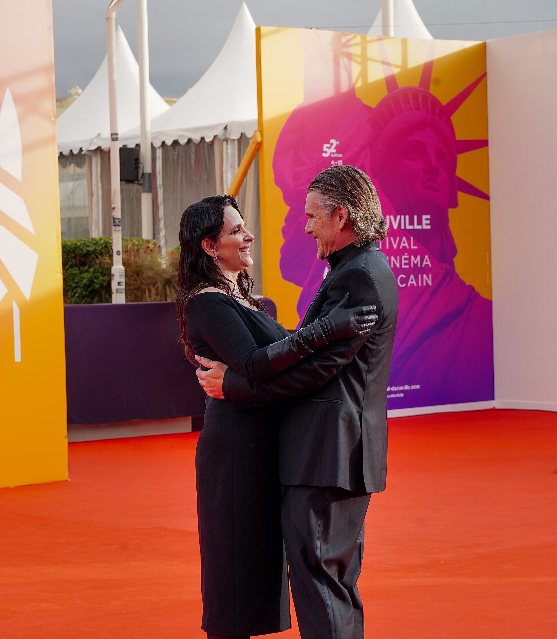 Opening ceremony of the Deauville American Film Festival — Juliette Binoche and Ethan Hawke