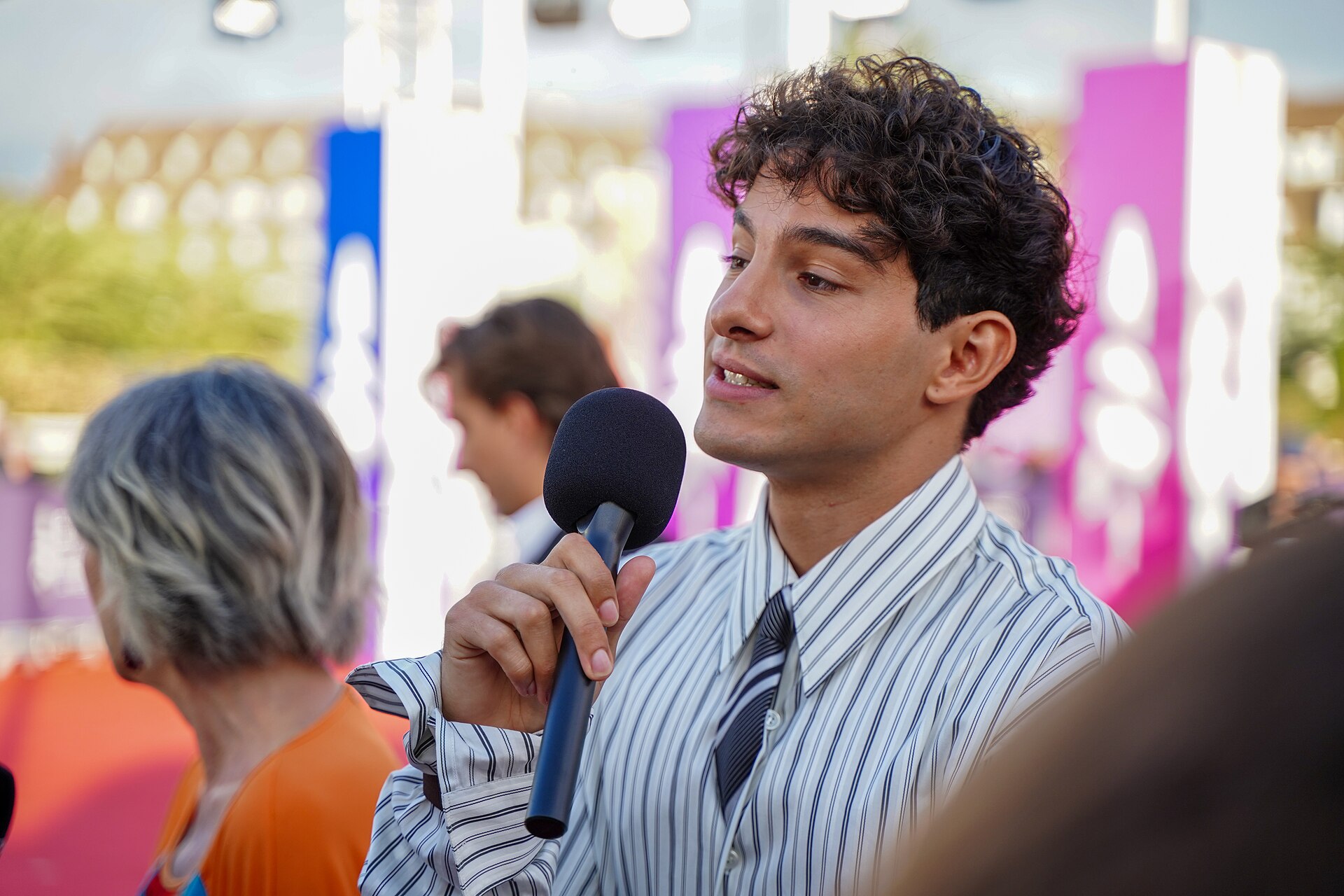 Opening ceremony of the Deauville American Film Festival — Sayyid El Alami in carpet interview