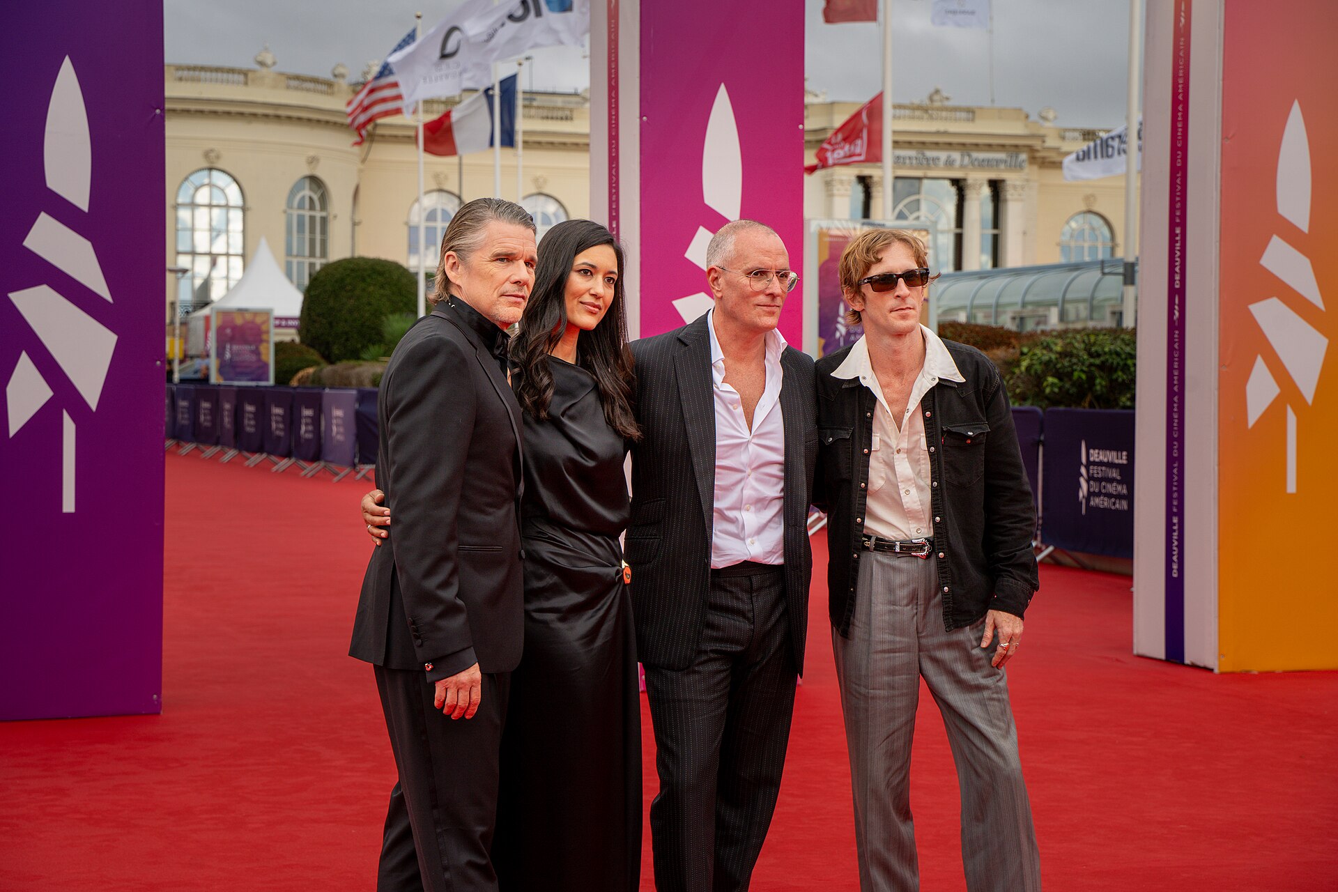 Opening ceremony of the Deauville Festival — Ethan Hawke and his team for the premiere of The Weight