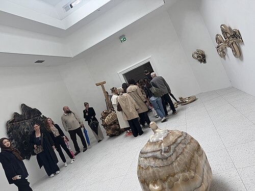 Opening day at the American Pavilion during 2026 Venice Biennale. Alma Allen was the featured artist.