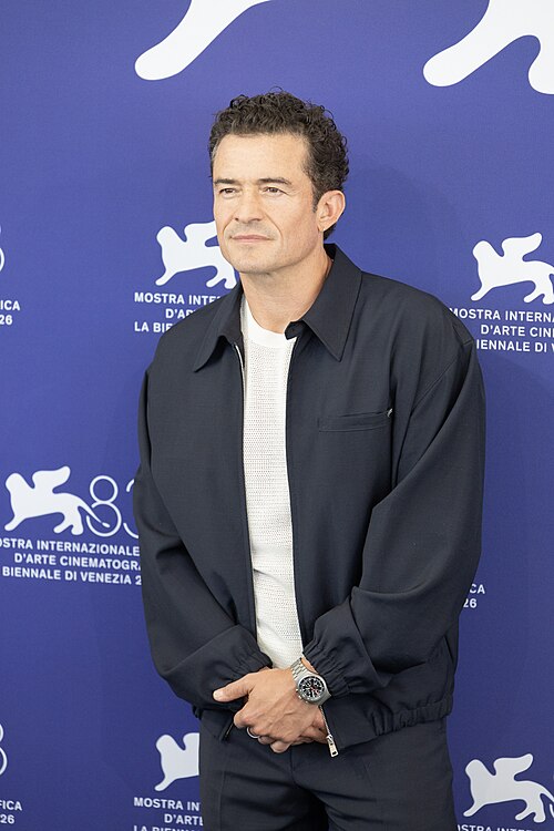 Orlando Bloom, actor, at 82nd Venice International Film Festival in Venice, Italy for the film Bucking Fastard.