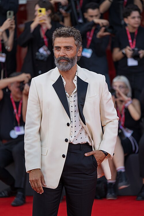 Oscar Isaac, actor, at 82nd Venice International Film Festival in Venice, Italy for the film Frankenstein.