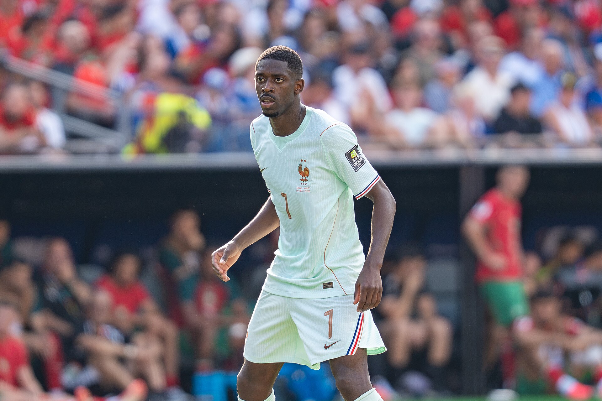 Ousmane Dembele during France v Morocco at the 2026 FIFA World Cup
