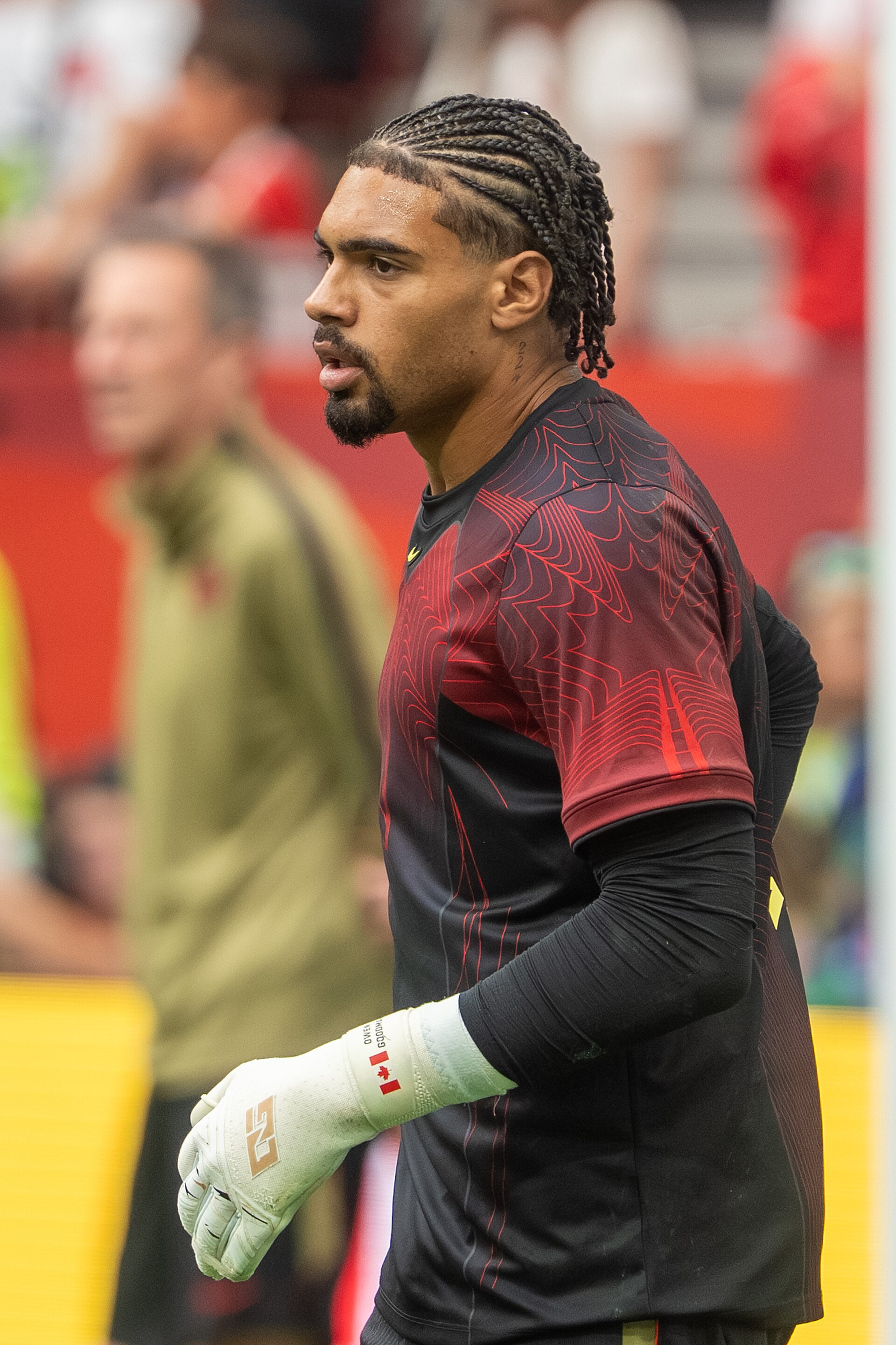 Owen Goodman during Canada v Qatar on 18 June 2026 at the 2026 FIFA World Cup