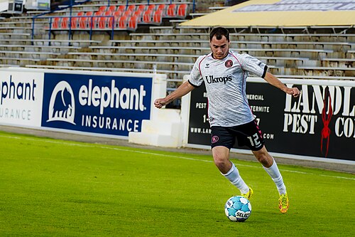 Owen O'Malley playing for the Richmond Kickers vs Fort Wayne FC on June, 20, 2026