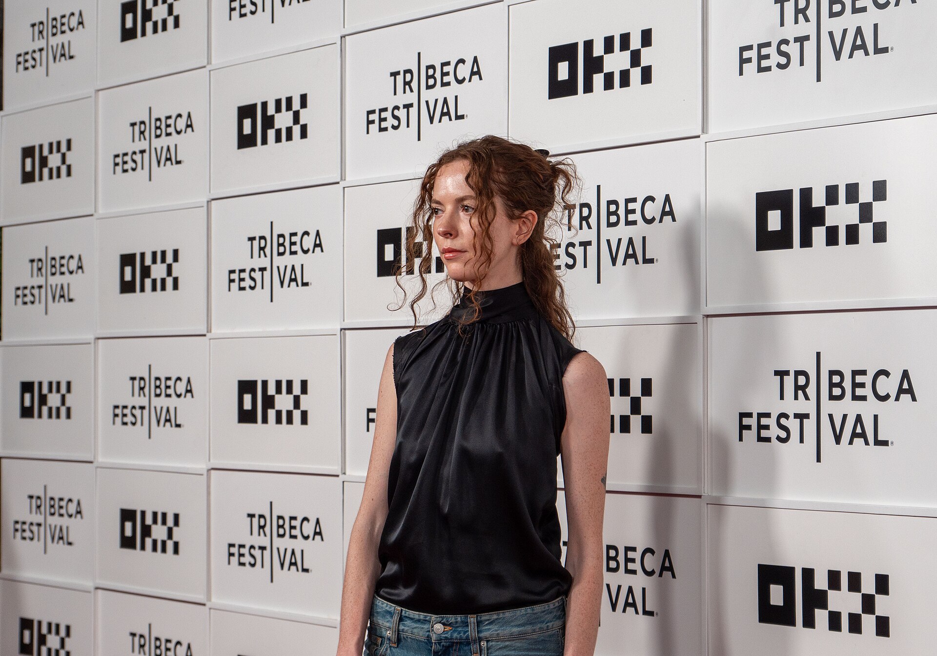 Paige Mitchell at the premiere of "The Last Day" at the 25th Tribeca Film Festival in New York City.
