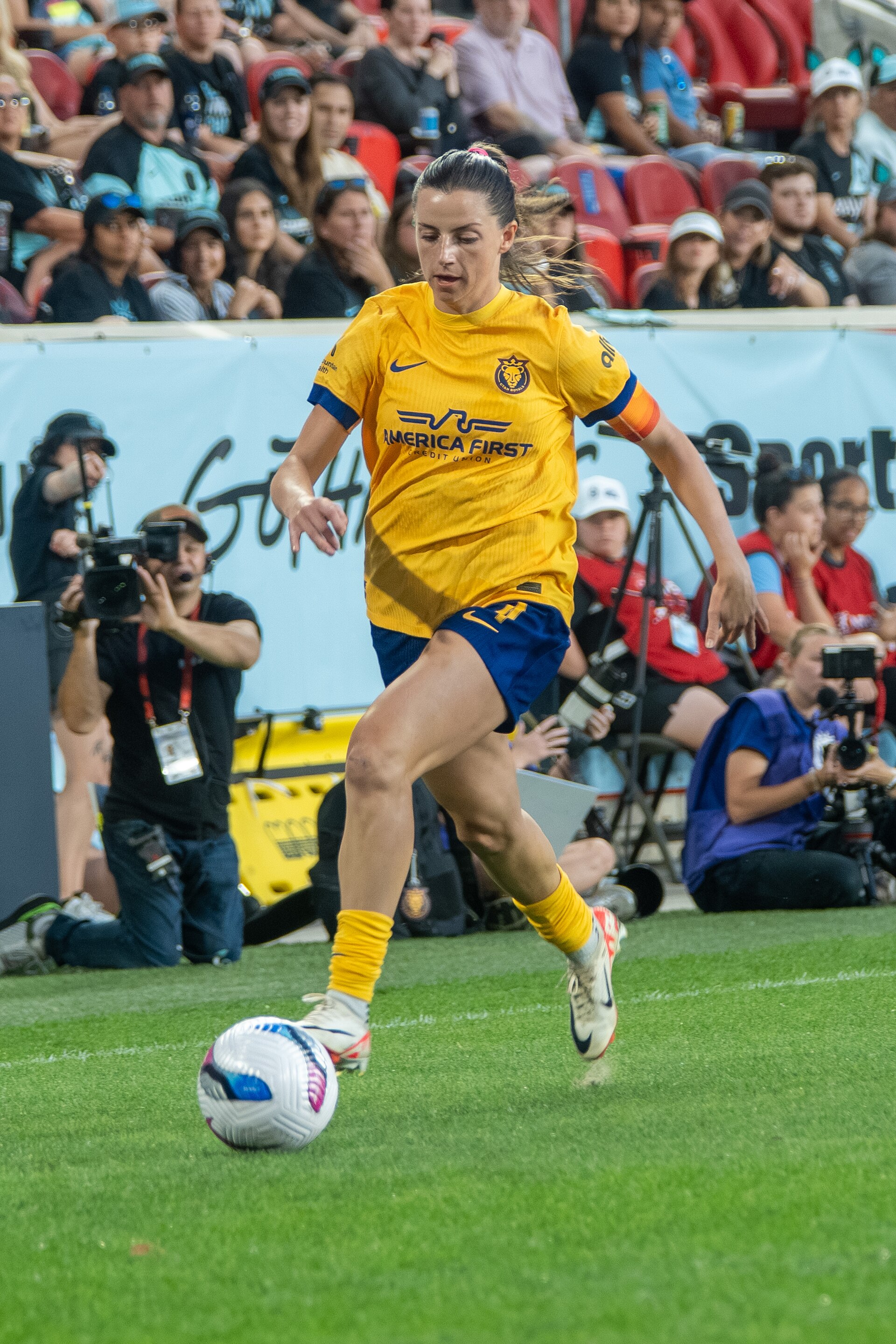 Paige Monaghan during Gotham FC vs Utah Royals on 23 Aug 2025