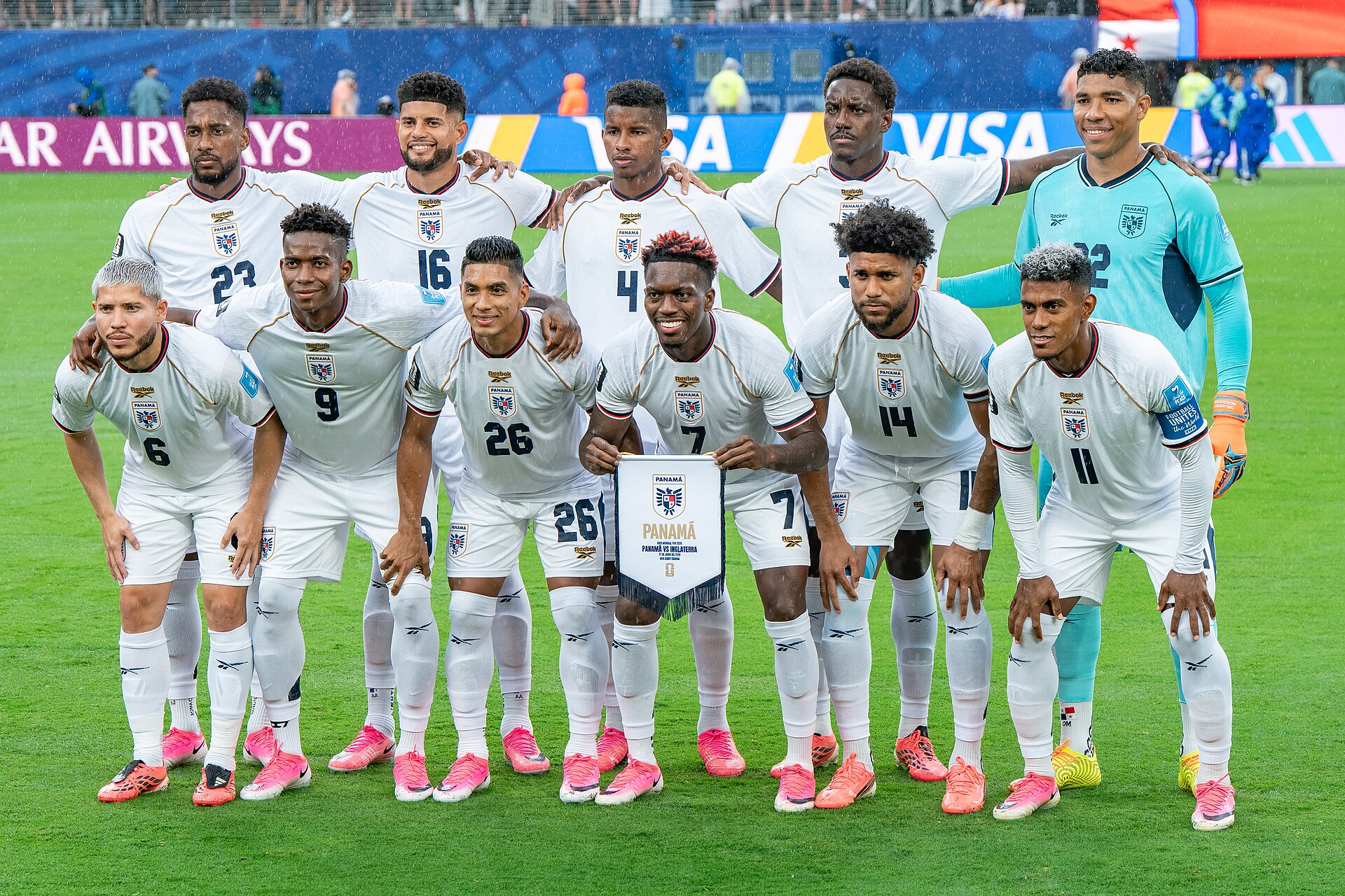 Panama Starting XI during England v Panama on 27 June 2026 at the 2026 FIFA World Cup