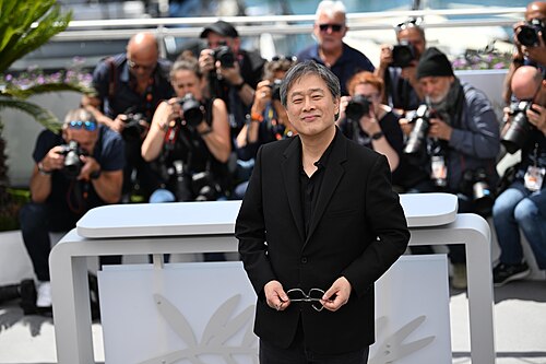 CANNES, FRANCE - MAY 12: Park Chan-wook at the Feature Films Jury photocalls during the 79th annual Cannes Film Festival at Palais des Festivals on May 12, 2026 in Cannes, France.