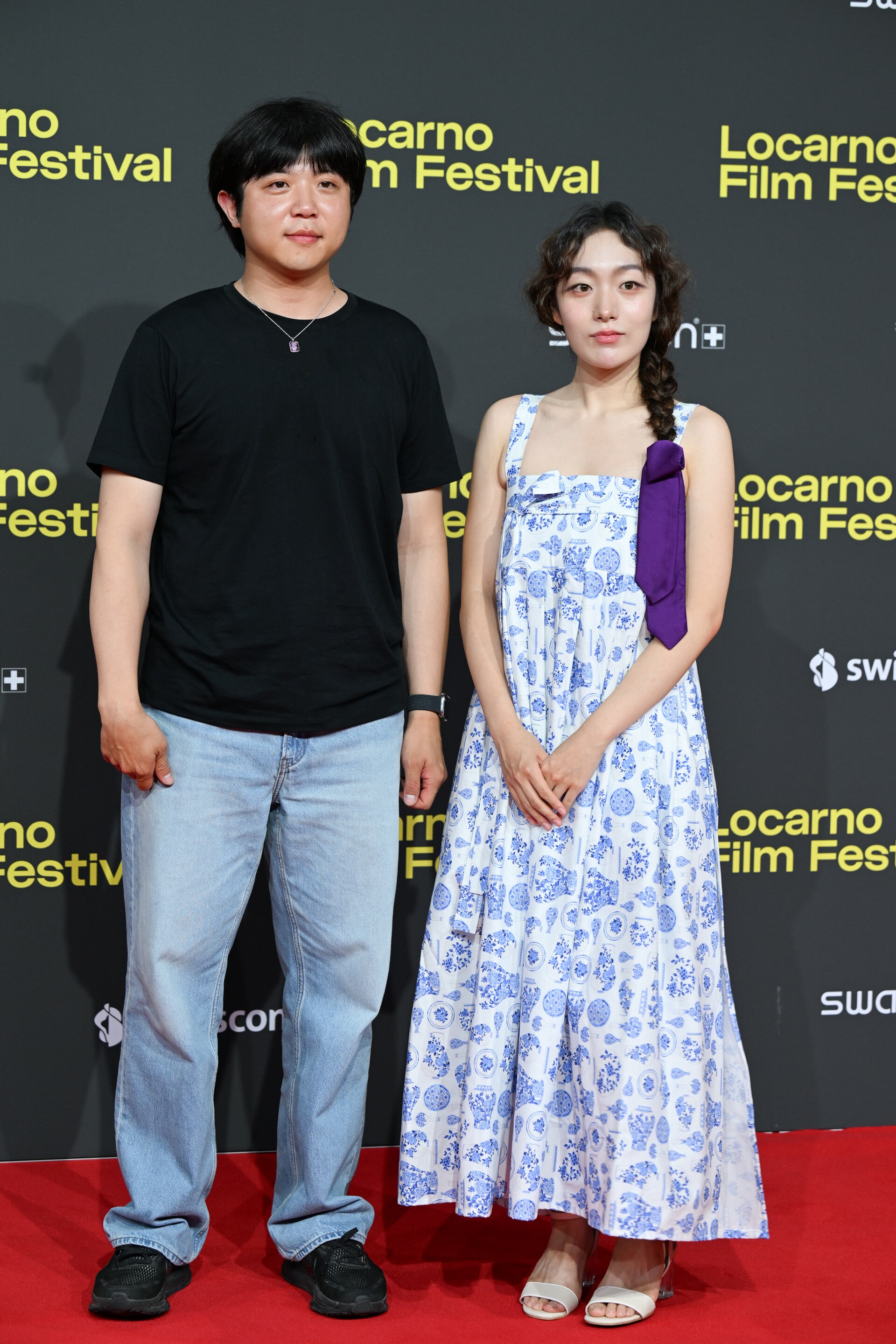 Park Syeyoung & Pureum Kim at the Locarno Film Festival in Locarno, Switzerland in August 2025