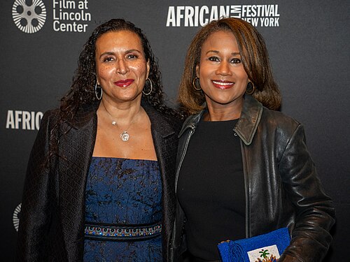 Patricia Blanchet and Magalie Laguerre-Wilkinson at the 2025 New York African Film Festival