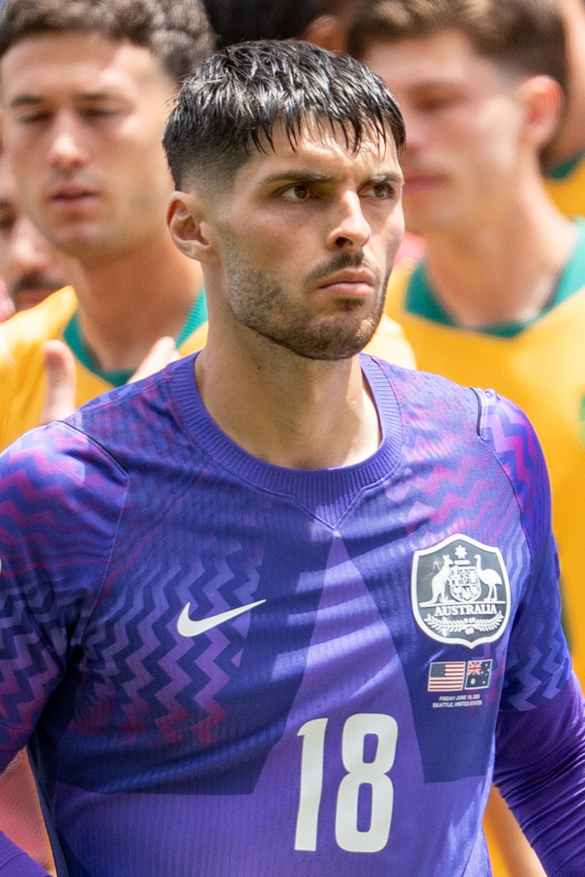 Patrick Beach during United States v Australia on 19 June 2026 at the 2026 FIFA World Cup
