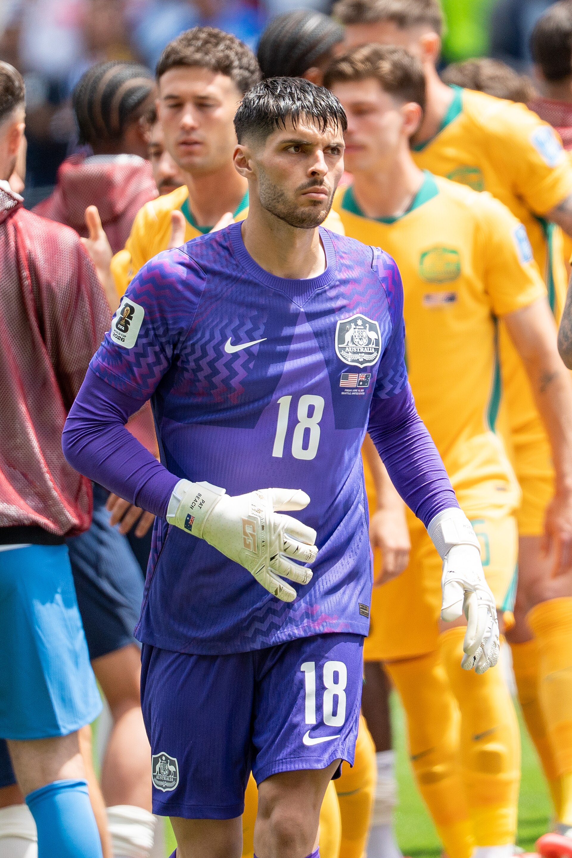 Patrick Beach during United States v Australia on 19 June 2026 at the 2026 FIFA World Cup