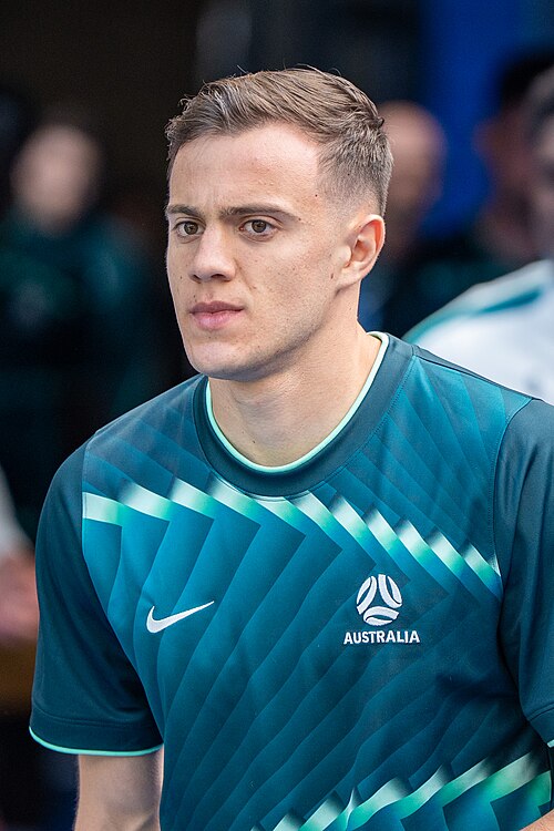 Paul Okon-Engstler during United States v Australia on 19 June 2026 at the 2026 FIFA World Cup