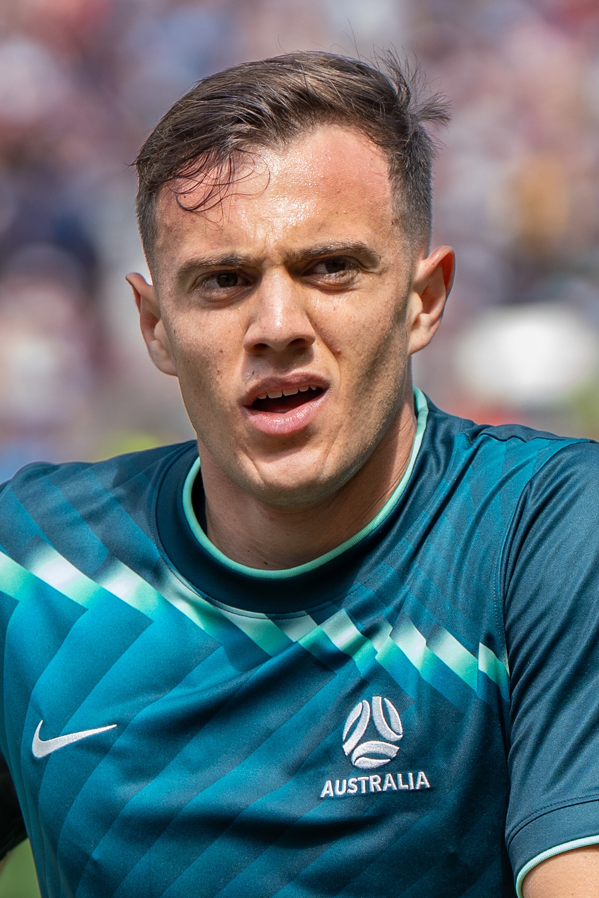 Paul Okon-Engstler during United States v Australia on 19 June 2026 at the 2026 FIFA World Cup